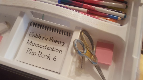 Picture of poetry flip book